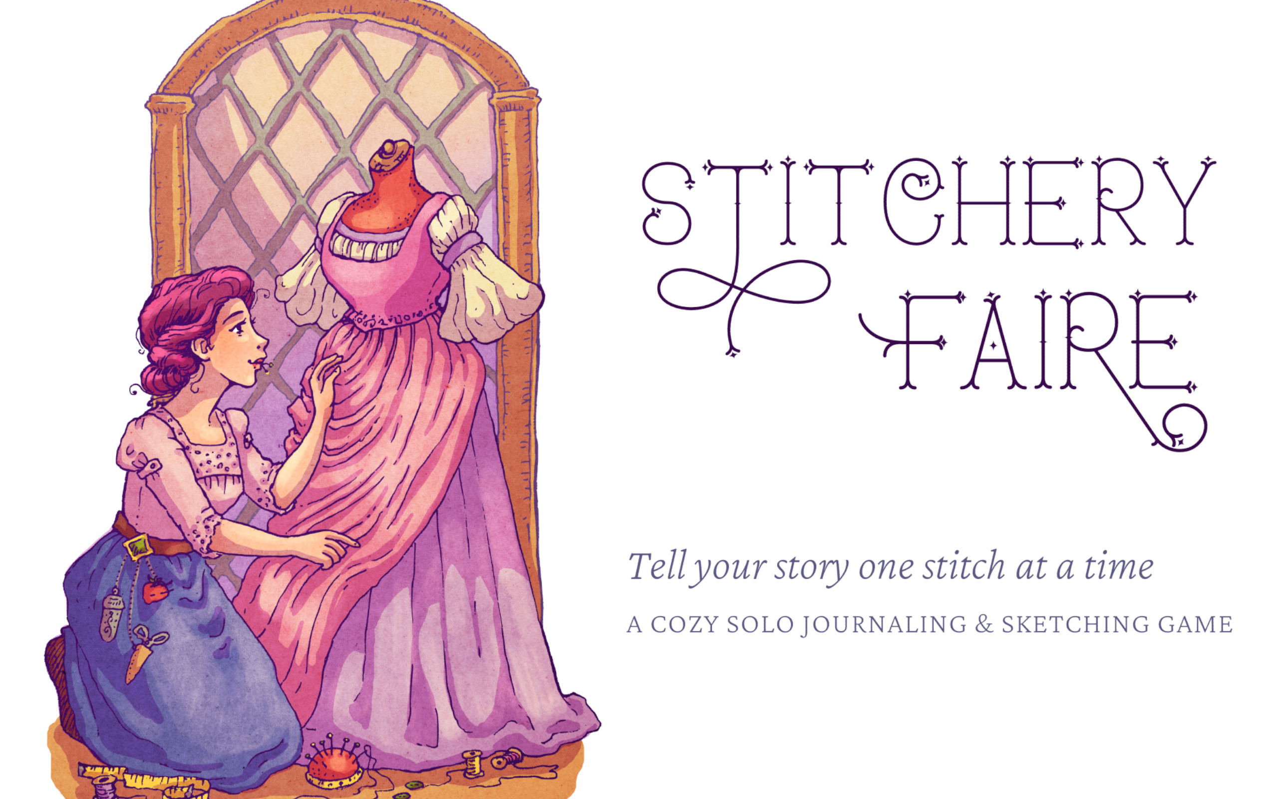 Stitchery Faire Sewing TTRPG Title